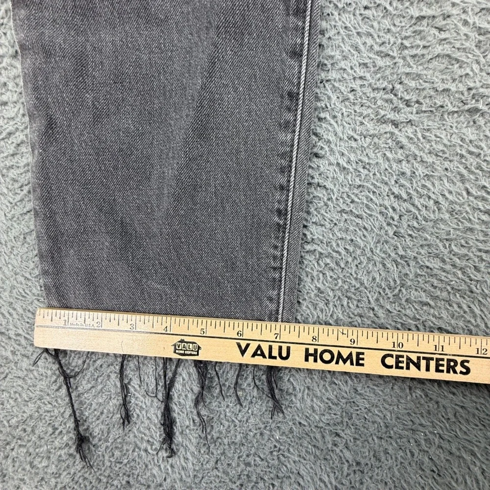 Levi's‎ 501 Original Fit Jeans Mens 29x32 Faded Black Grey Raw Hem 12501-0398